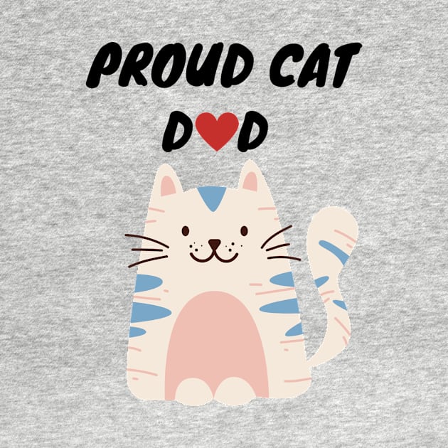 Proud Cat Dad by Simple D.